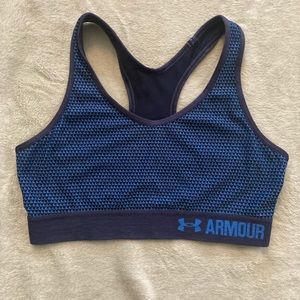 Blue Under Armor Sports Bra